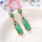 Vintage Crystal Dangle Earrings